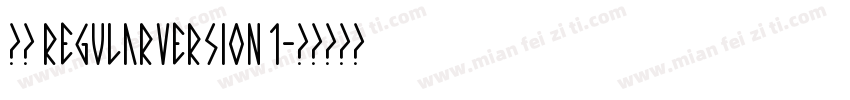小白 RegularVersion 1字体转换